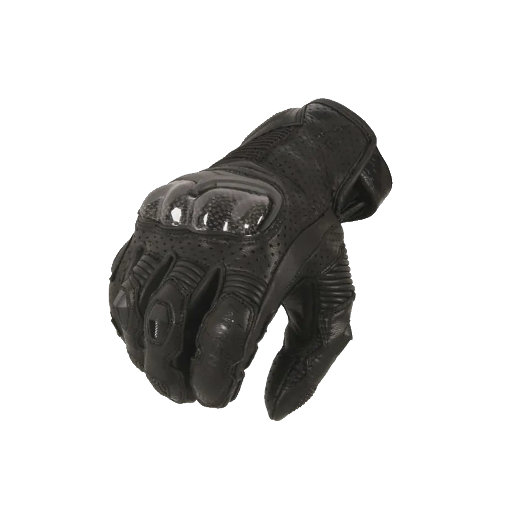 Moto rukavice kožne ADRENALINE HEXAGON PPE crna