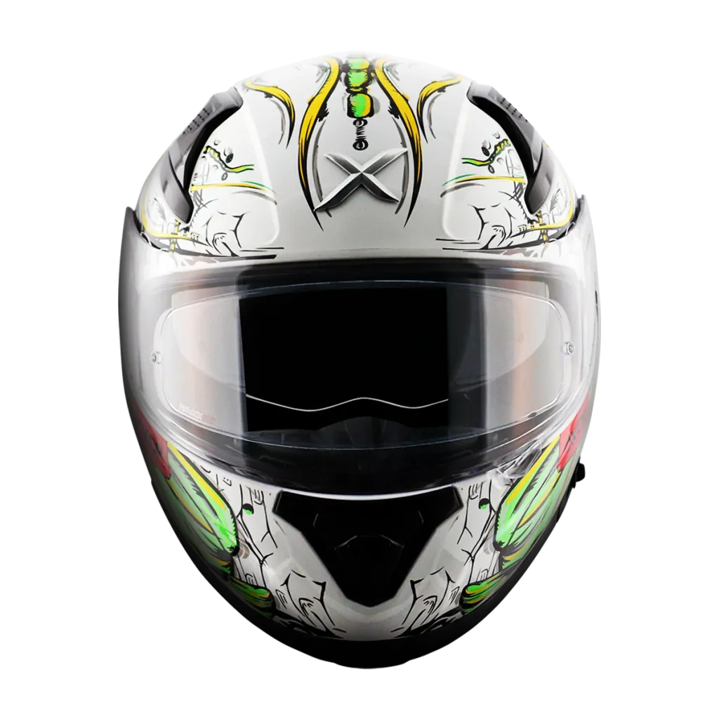 AXOR Apex Seadevil kaciga sjaj bijelo crvena - detalj