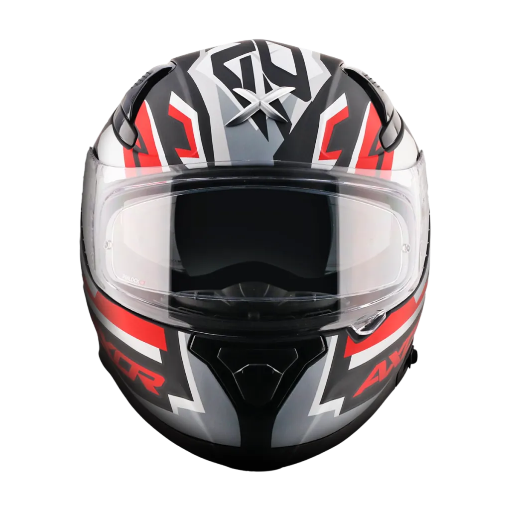 AXOR Apex Streak kaciga mat crno crvena - detalj