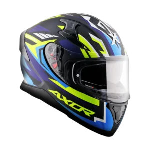 AXOR Apex Streak kaciga mat crno plava - prednja strana