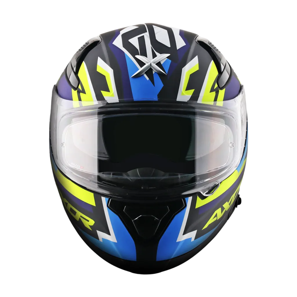 AXOR Apex Streak kaciga mat crno plava - detalj