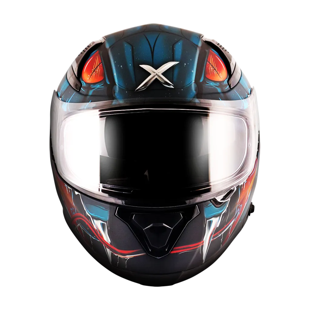 AXOR Apex Venomous kaciga mat crno plava - detalj