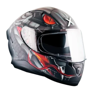 AXOR Apex Venomous kaciga mat crno siva - prednja strana