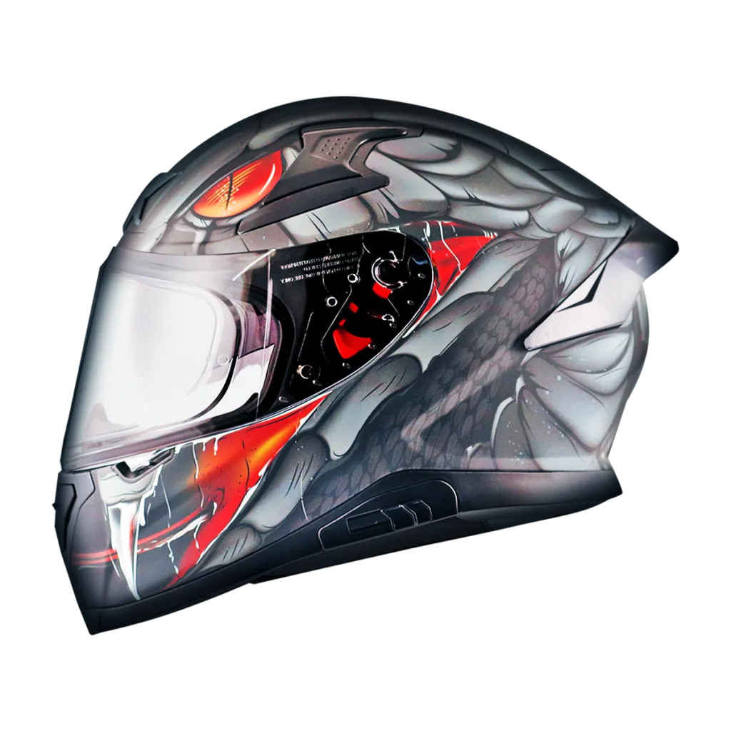 AXOR Apex Venomous kaciga mat crno siva - stražnja strana