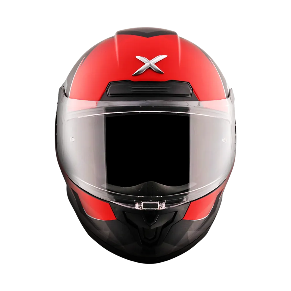 AXOR Saber Shadow kaciga mat crno crvena - detalj