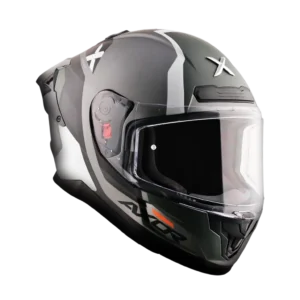 AXOR Saber Spark kaciga mat crno siva - prednja strana