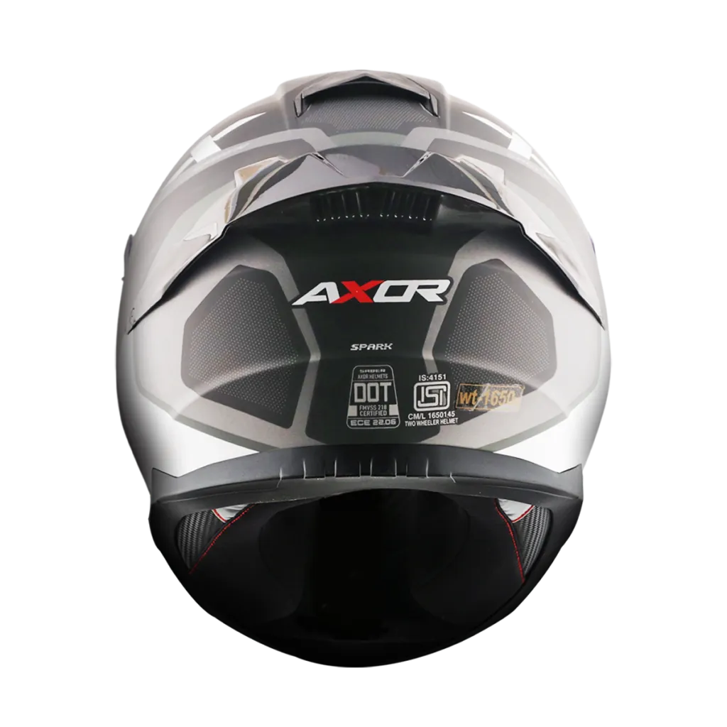 AXOR Saber Spark kaciga mat crno siva - bočni pogled