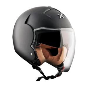 AXOR Striker kaciga mat crna - prednja strana