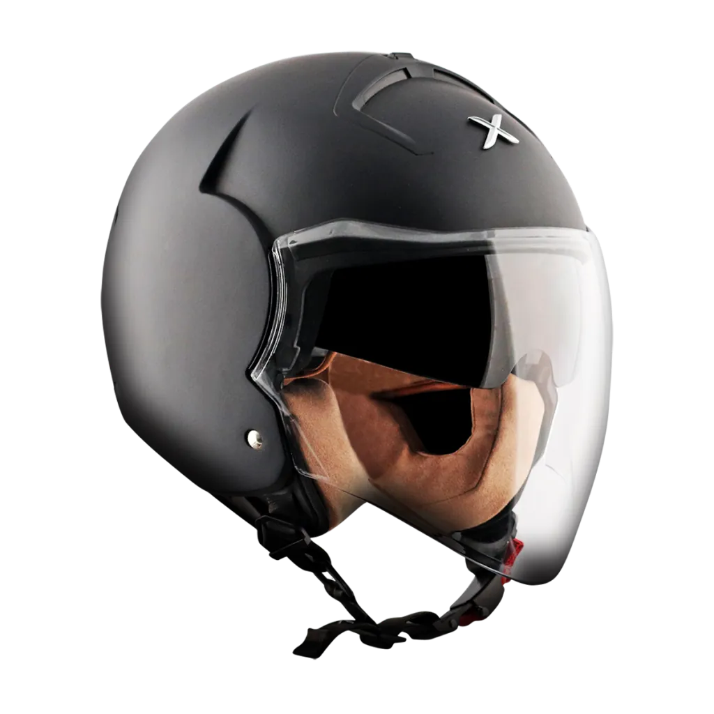 AXOR Striker kaciga mat crna - prednja strana