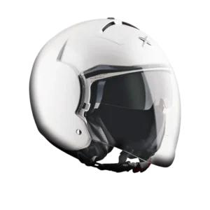 AXOR Striker kaciga sjaj bijela - prednja strana