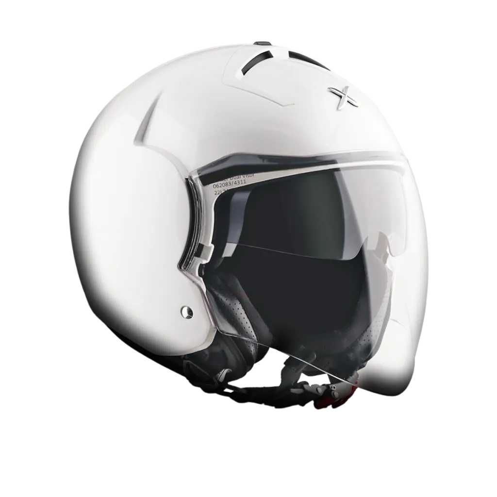 AXOR Striker kaciga sjaj bijela - prednja strana