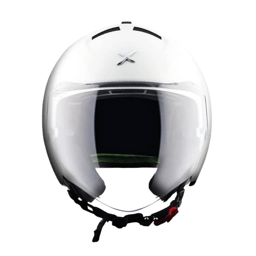 AXOR Striker kaciga sjaj bijela - detalj