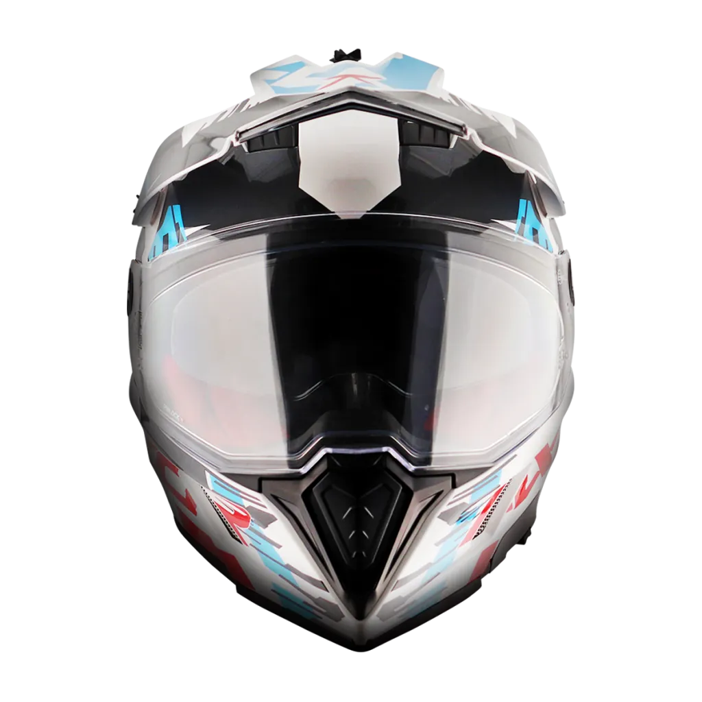 AXOR X-Cross DV X1 kaciga sjaj bijelo crvena - detalj